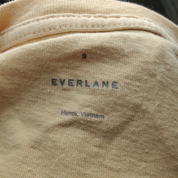 Everlane Vintage Henley Hemp Tee Small - Picture 6 of 7